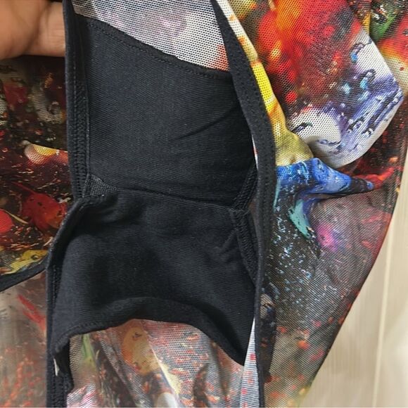 Parade Multicolor Sheer Mesh Bodysuit(Size Small) - Picture 6 of 8